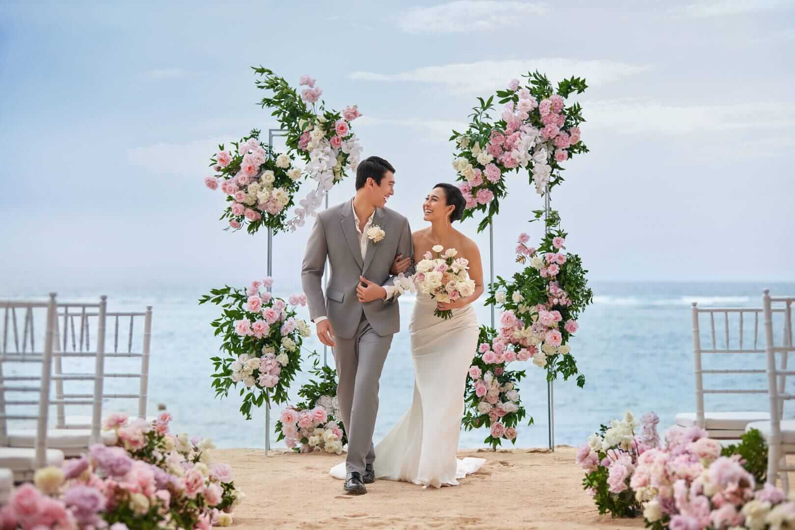 Couple Wedding Reception at the Beach, The Westin Resort Nusa Dua, Bali