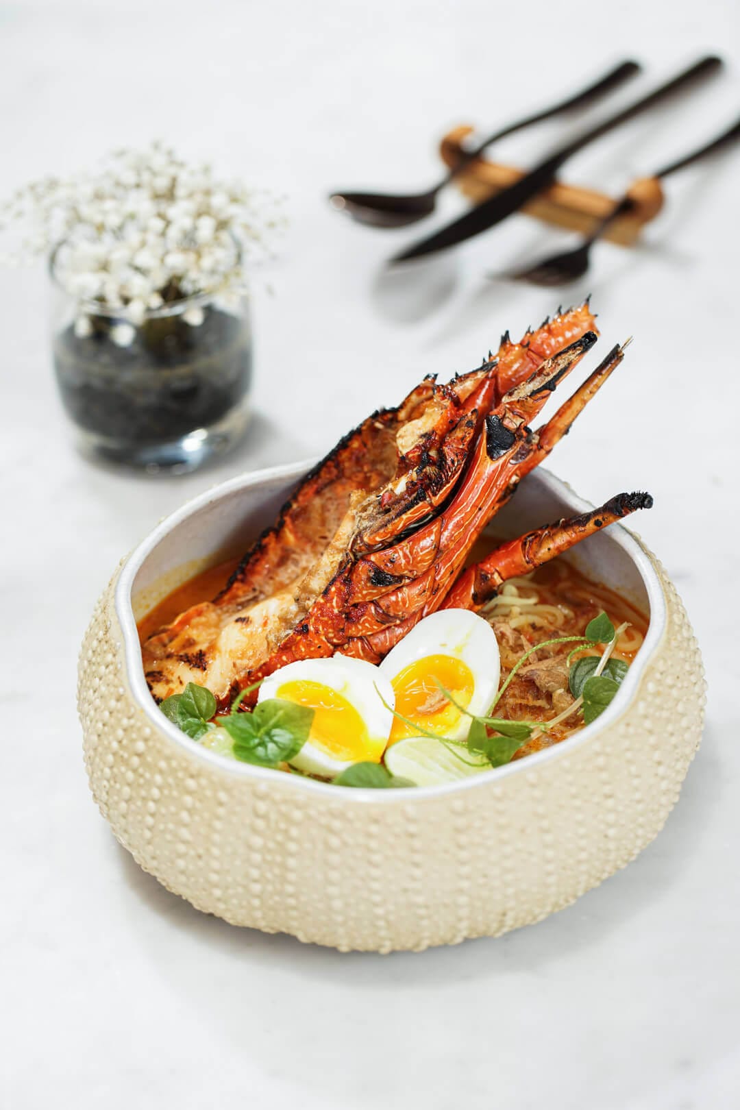 Rock Lobster Laksa, Bebek Goreng at Ikan Restaurant, The Westin Resort Nusa Dua, Bali