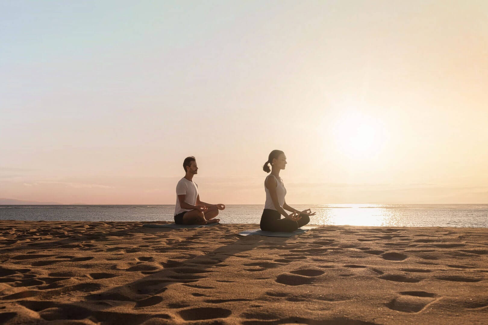 Yoga Couple at the Beach, The Westin Resort Nusa Dua, Bali