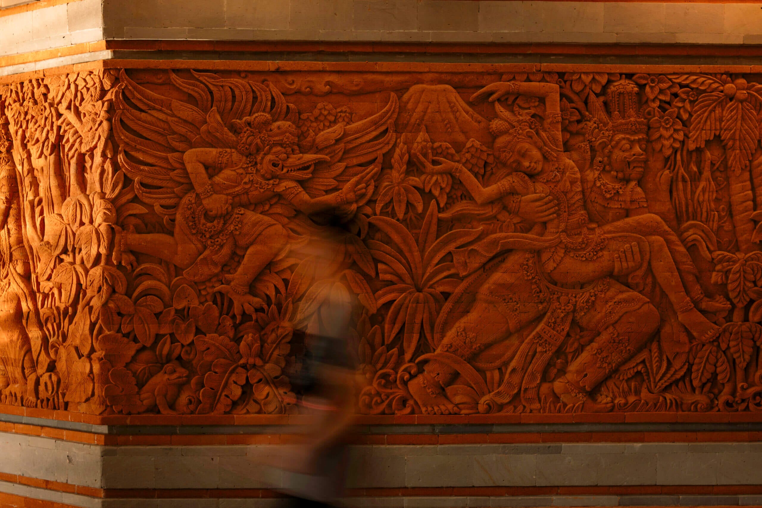 Kakawin Ramayana relief at Bali International Convention Center, The Westin Resort Nusa Dua, Bali