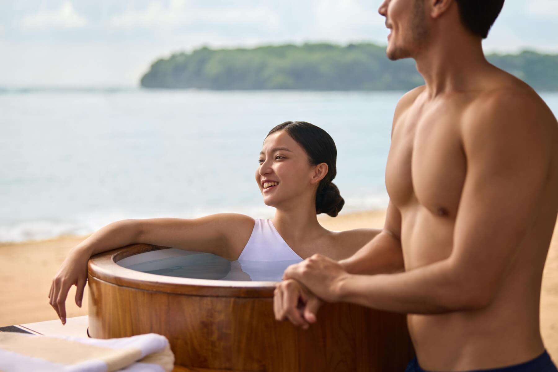 couple ice bath