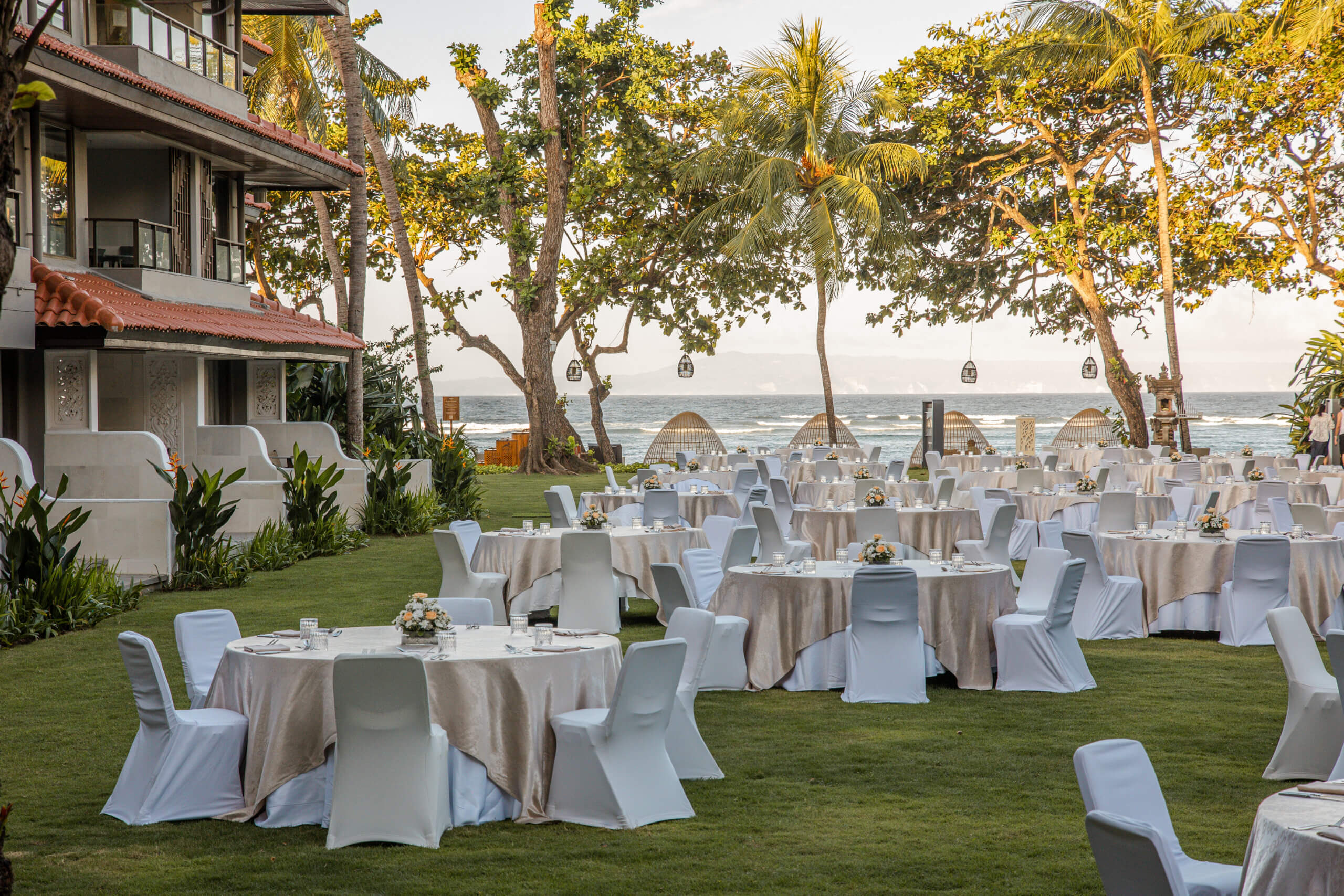 event setup at summer garden